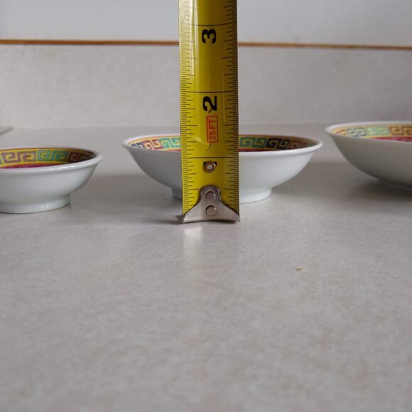 small side dish low bowl Jingdezhen Wan Shou Wu Jiang Mun Shou - Picture 7 of 9